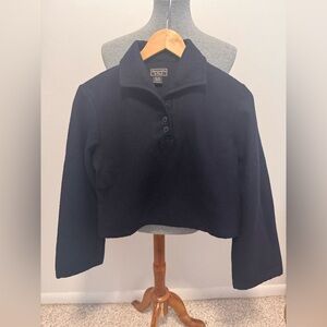 Y2K Abercrombie & Fitch Navy Button-Up Shirt